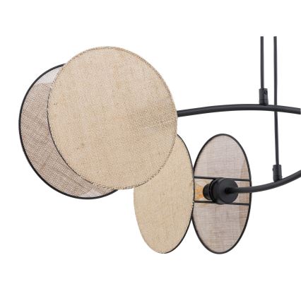 Lámpara colgante MOTIF 4xE14/10W/230V beige