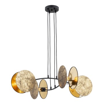 Lámpara colgante MOTIF 4xE27/15W/230V dorado