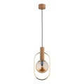 Lámpara colgante MUFI 1xE14/10W/230V dorado/beige