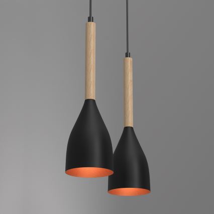Lámpara colgante MUZA 2xE27/60W/230V