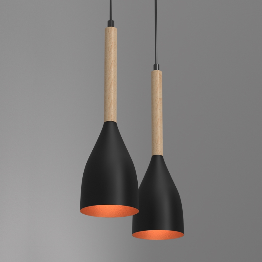 Lámpara colgante MUZA 2xE27/60W/230V