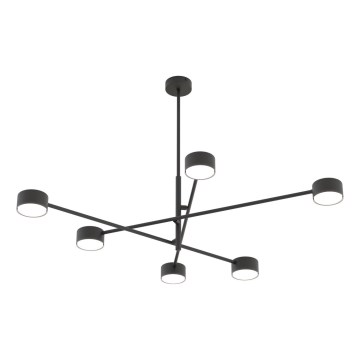 Lámpara colgante NATSU 6xGX53/12W/230V negro