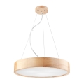Lámpara colgante NATURAL 3xE27/60W/230V ø 47 cm pino