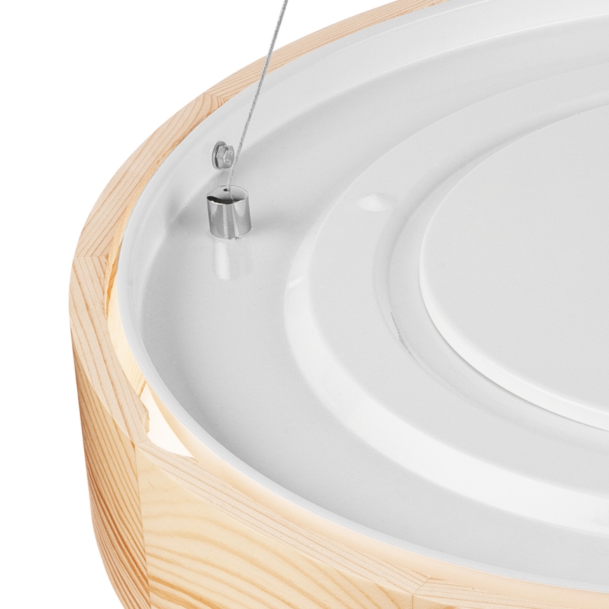 Lámpara colgante NATURAL 3xE27/60W/230V ø 47 cm pino