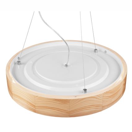 Lámpara colgante NATURAL 3xE27/60W/230V ø 47 cm pino