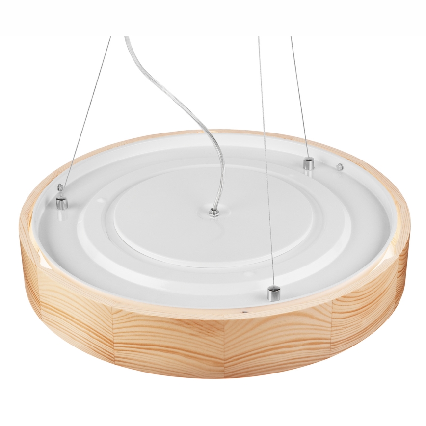 Lámpara colgante NATURAL 3xE27/60W/230V ø 47 cm pino