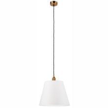 Lámpara colgante NELLY 1xE27/60W/230V blanco/cobre