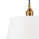Lámpara colgante NELLY 1xE27/60W/230V blanco/cobre