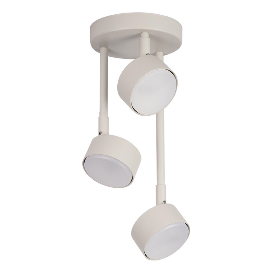 Lámpara colgante NEMO 3xGX53/12W/230V beige