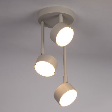 Lámpara colgante NEMO 3xGX53/12W/230V beige