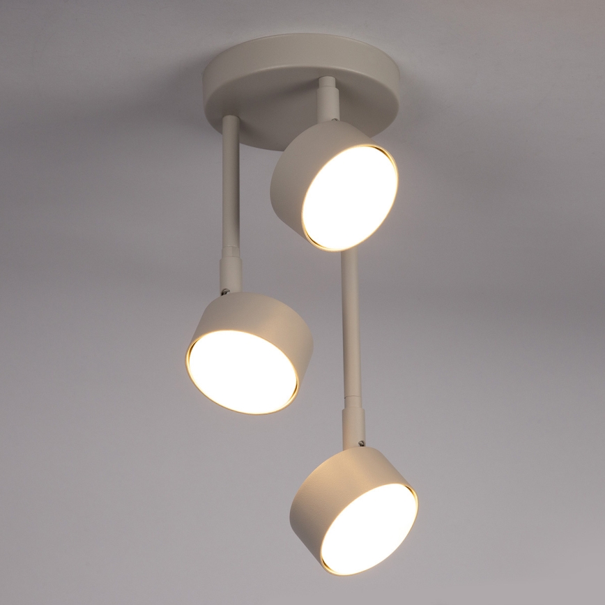 Lámpara colgante NEMO 3xGX53/12W/230V beige