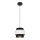 Lámpara colgante NESS 1xE27/60W/230V negro/blanco