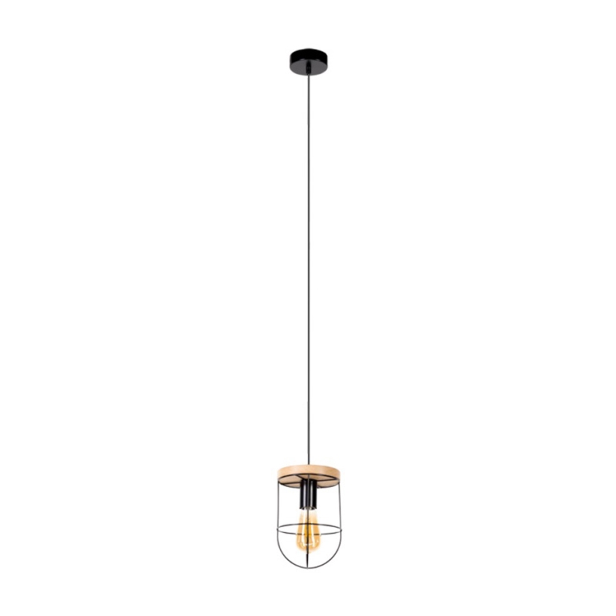 Lámpara colgante NETUNO 1xE27/60W/230V roble
