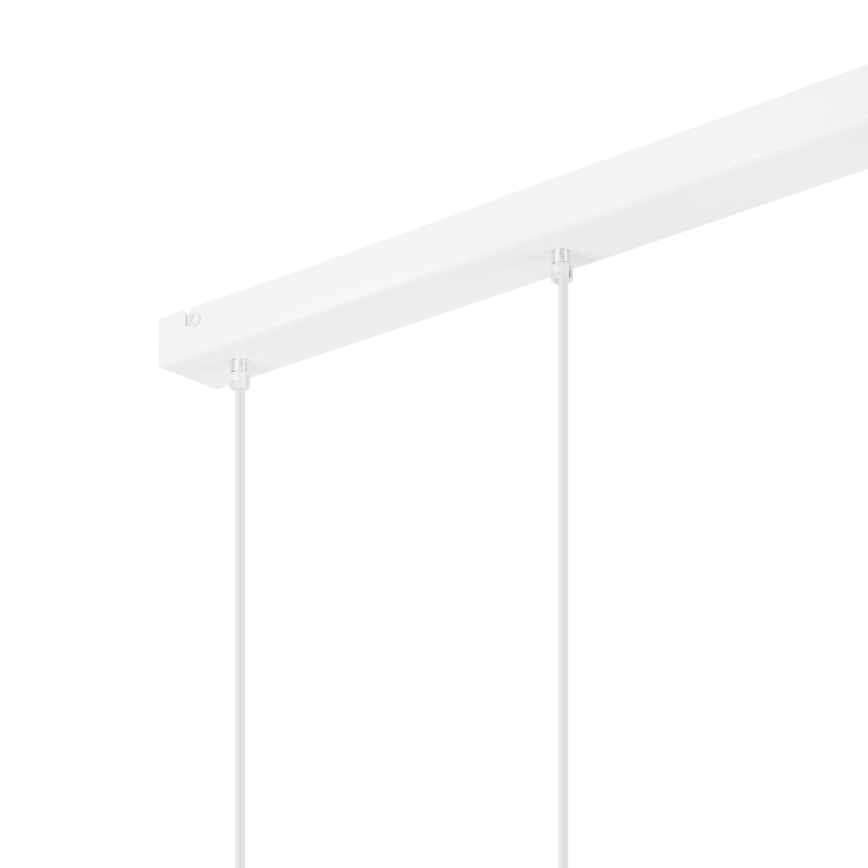 Lámpara colgante NICO 3xE27/60W/230V blanco/haya