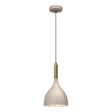 Lámpara colgante NOAK 1xE27/15W/230V beige/dorado