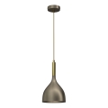 Lámpara colgante NOAK 1xE27/15W/230V latón/dorado