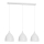 Lámpara colgante NOAK 3xE27/15W/230V gris