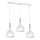 Lámpara colgante NOAK WOOD 3xE27/15W/230V blanco/haya