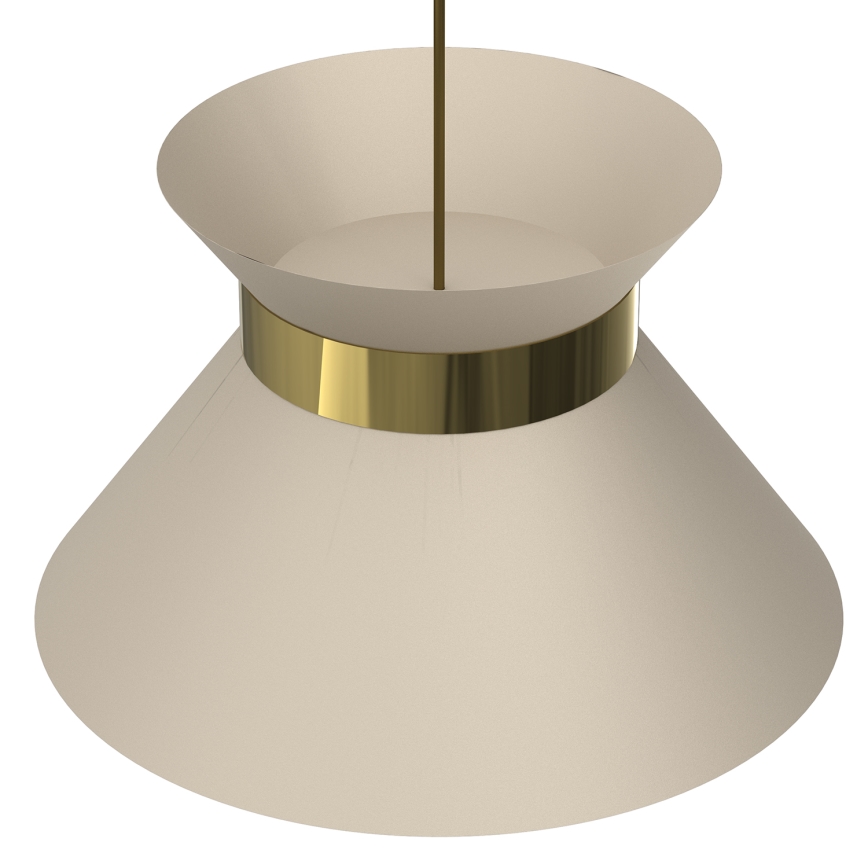Lámpara colgante NORGE 1xE27/15W/230V beige/dorado