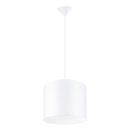Lámpara colgante NOVA 1xE27/15W/230V diá. 30 cm blanco