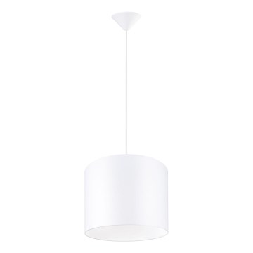 Lámpara colgante NOVA 1xE27/15W/230V diá. 30 cm blanco