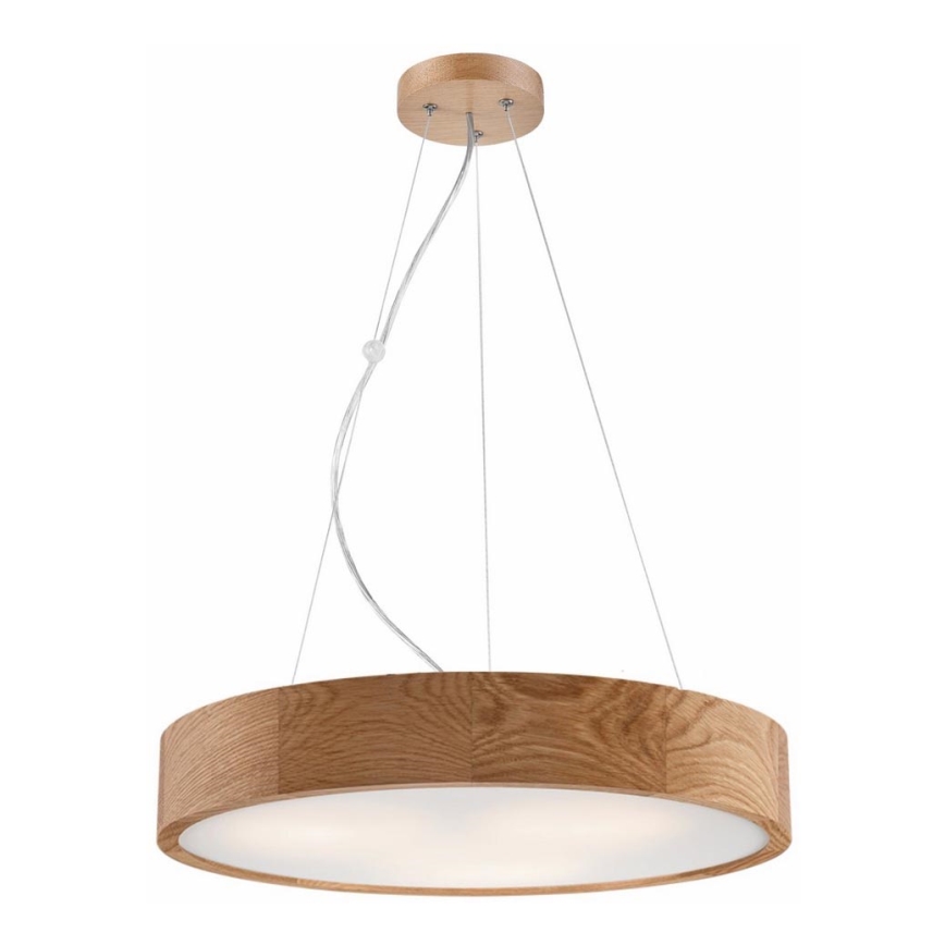 Lámpara colgante OAK 3xE27/60W/230V roble ø 47,5 cm - FSC Certificado