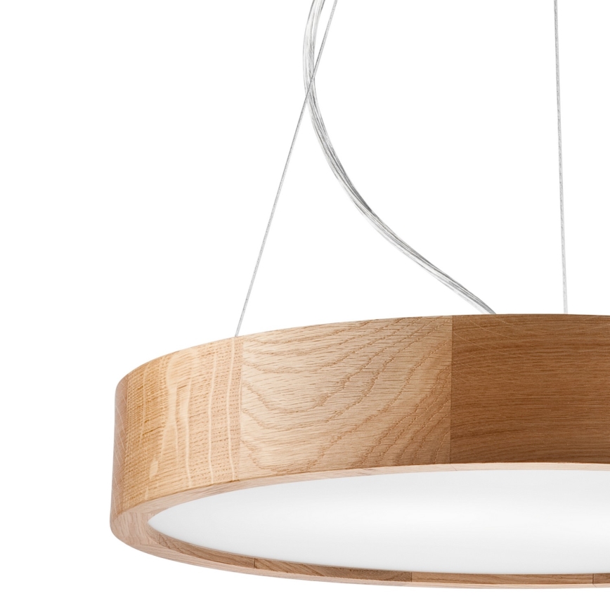 Lámpara colgante OAK 3xE27/60W/230V roble ø 47,5 cm - FSC Certificado