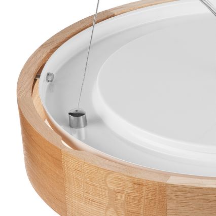 Lámpara colgante OAK 3xE27/60W/230V roble ø 47,5 cm - FSC Certificado