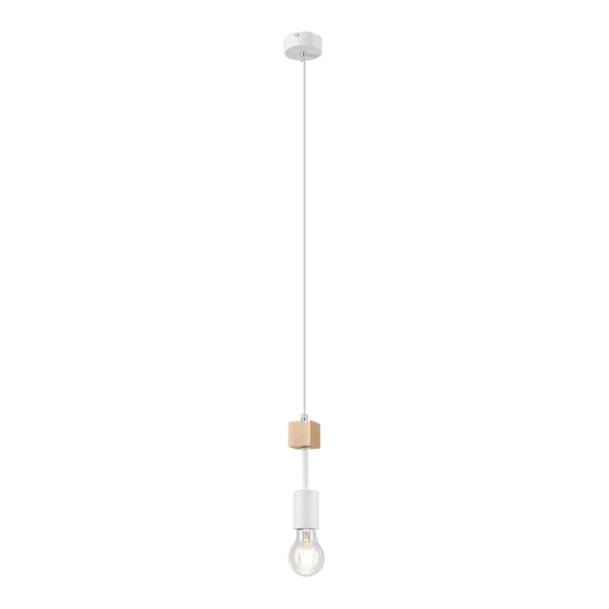 Lámpara colgante ORAZIO 1xE27/60W/230V haya