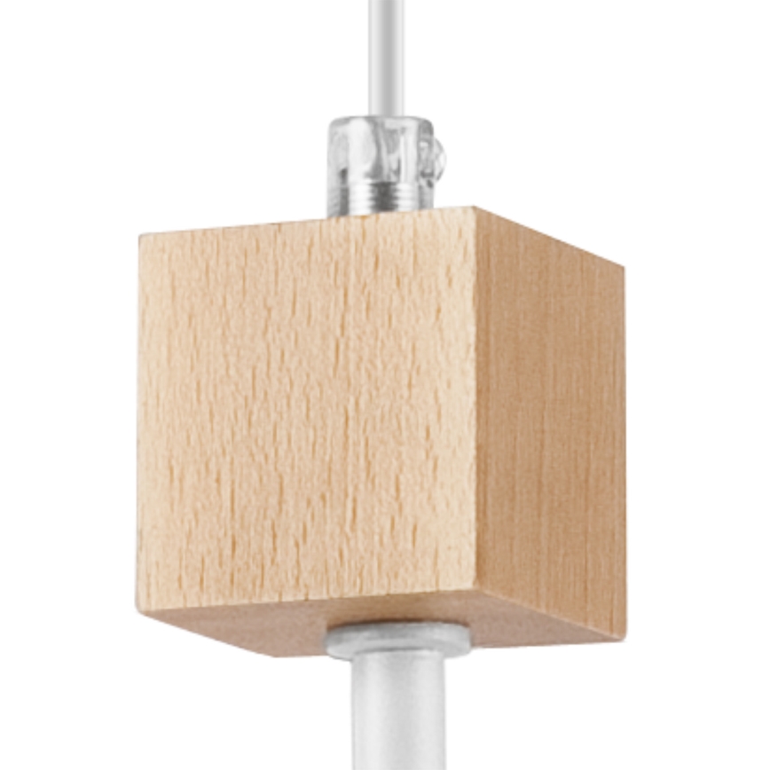 Lámpara colgante ORAZIO 1xE27/60W/230V haya