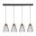 Lámpara colgante ORAZIO 4xE27/60W/230V roble