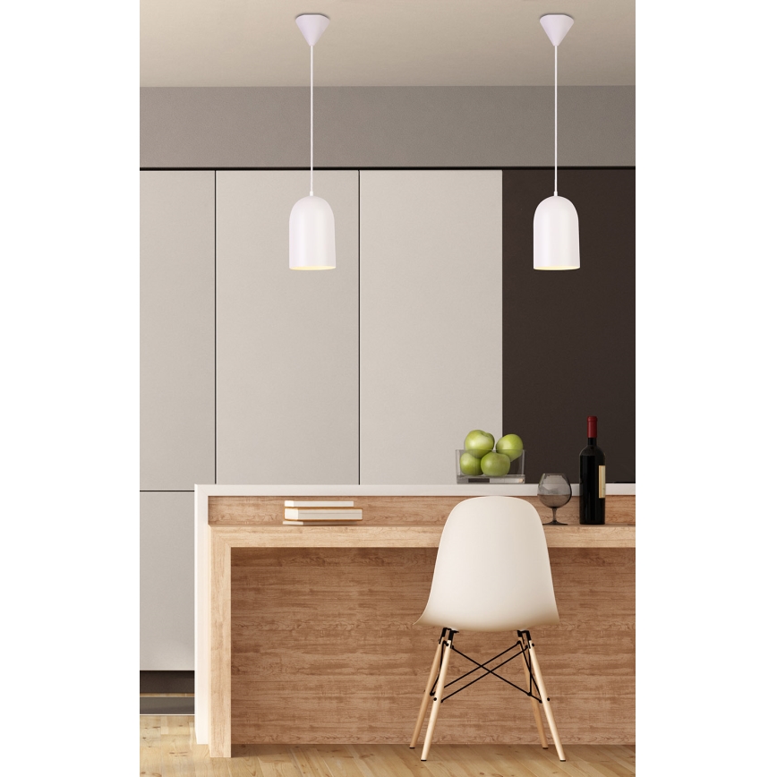 Lámpara colgante OSS 1xE27/40W/230V blanco