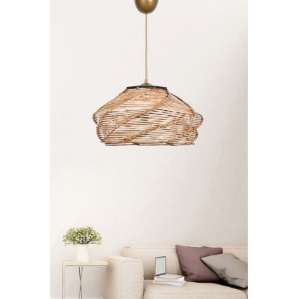 Lámpara colgante OVALE 1xE27/60W/230V ratán