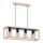 Lámpara colgante PAKO 4xE27/15W/230V beige