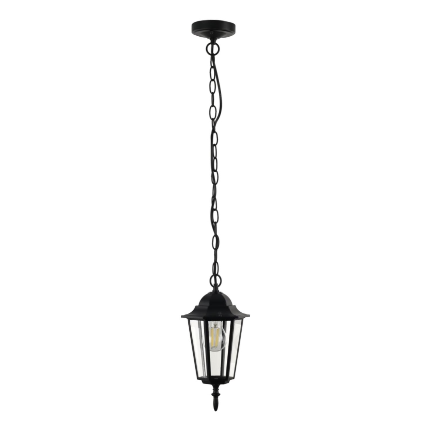 Lámpara colgante para exterior ARRAIA 1xE27/15W/230V IP44 negro