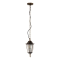 Lámpara colgante para exterior ARRAIA 1xE27/15W/230V IP44 pátina de bronce
