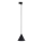 Lámpara colgante para sistema de raíles monofásico CONO 1xE27/15W/230V negro