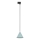 Lámpara colgante para sistema de raíles monofásico CONO 1xE27/15W/230V negro/menta