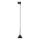Lámpara colgante para sistema de raíles monofásico CONO MINI 1xGU10/10W/230V negro