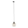 Lámpara colgante para sistema de raíles monofásico CUBUS 1xE27/15W/230V negro/beige ahumado