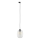 Lámpara colgante para sistema de raíles monofásico ELIO 1xE27/15W/230V negro/transparente