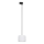 Lámpara colgante para sistema de raíles monofásico TRACER 1xE27/15W/230V diá. 20 cm negro/blanco