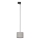Lámpara colgante para sistema de raíles monofásico TRACER 1xE27/15W/230V diá. 20 cm negro/gris