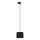 Lámpara colgante para sistema de raíles monofásico TRACER 1xE27/15W/230V diá. 20 cm negro