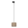 Lámpara colgante para sistema de raíles monofásico TRACER 1xE27/15W/230V diá. 20 cm negro/marrón