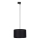 Lámpara colgante para sistema de raíles monofásico TRACER 1xE27/15W/230V diá. 38 cm negro