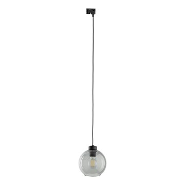 Lámpara colgante para sistema de rieles CUBUS 1xE27/15W/230V negro/negro ahumado
