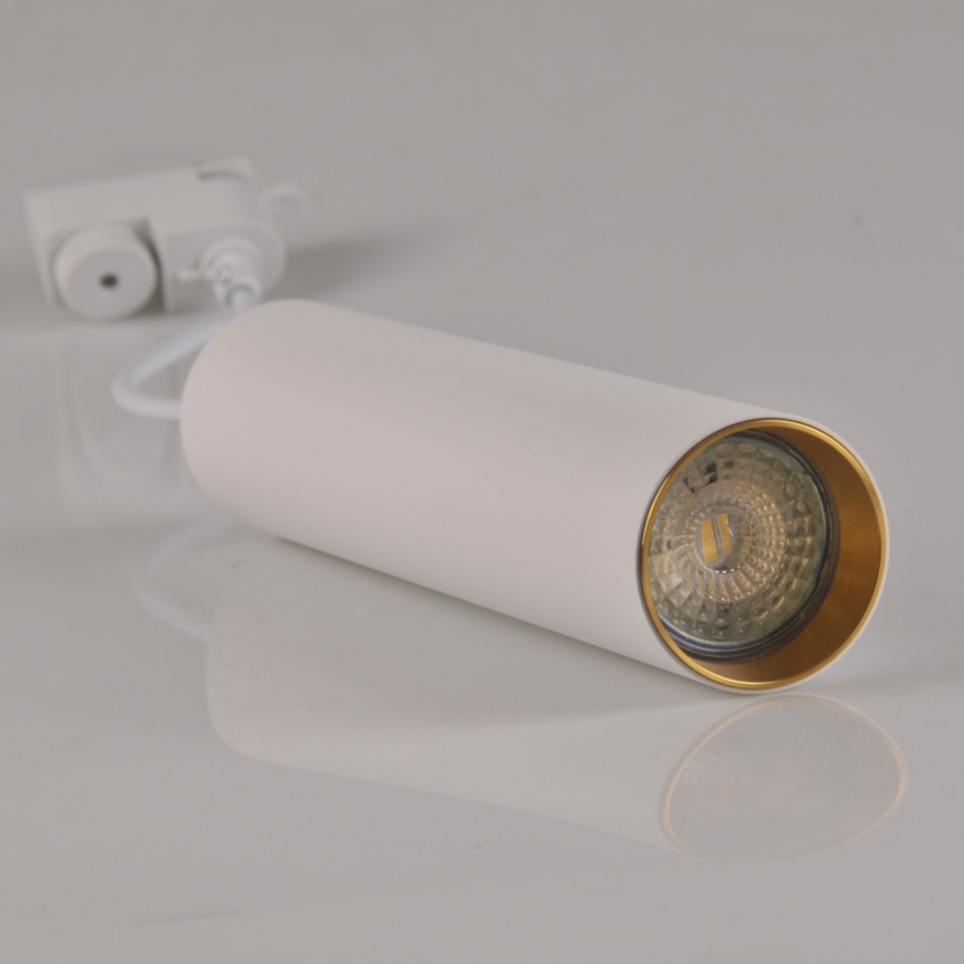Lámpara colgante para sistema de rieles MARIBEL 3xGU10/10W/230V + 1 m sistema de rieles blanco