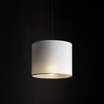 Lámpara colgante para sistema de raíles monofásico TRACER 1xE27/15W/230V diá. 20 cm negro/blanco
