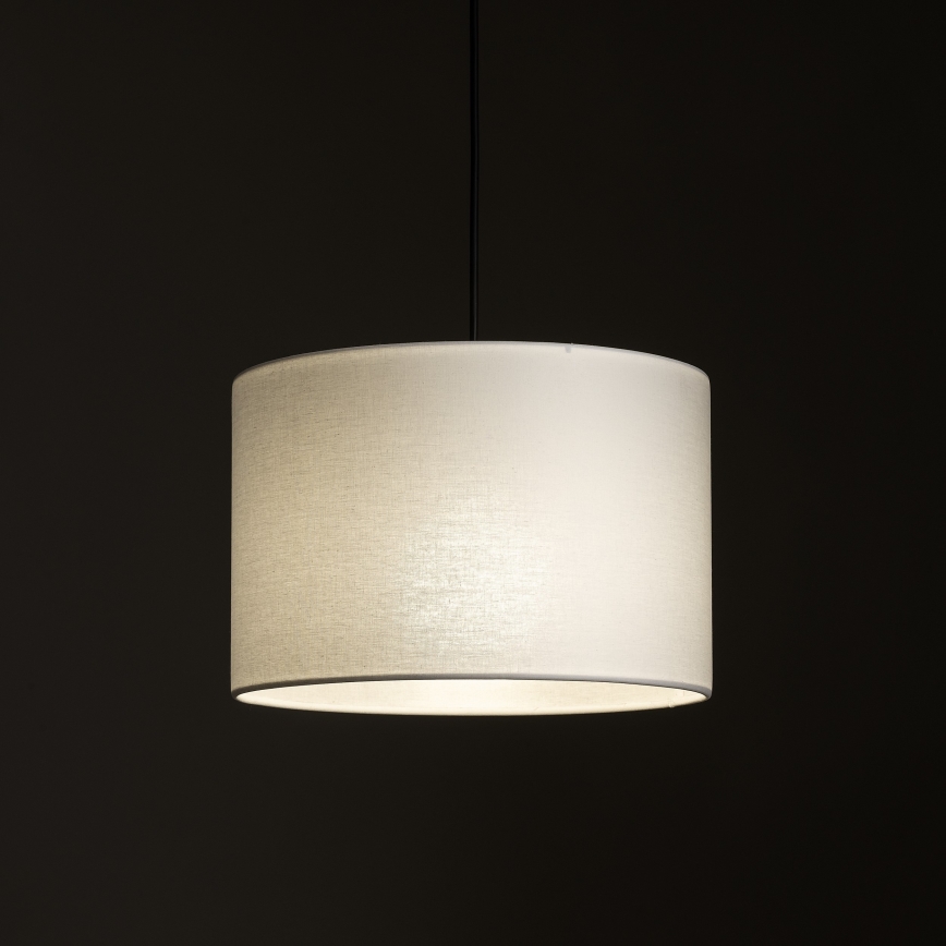 Lámpara colgante para sistema de raíles monofásico TRACER 1xE27/15W/230V diá. 30 cm negro/blanco